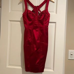 Burgundy Midi Dress